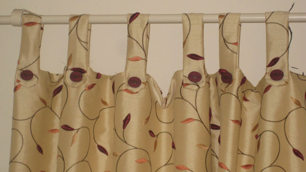Button Tab Curtain